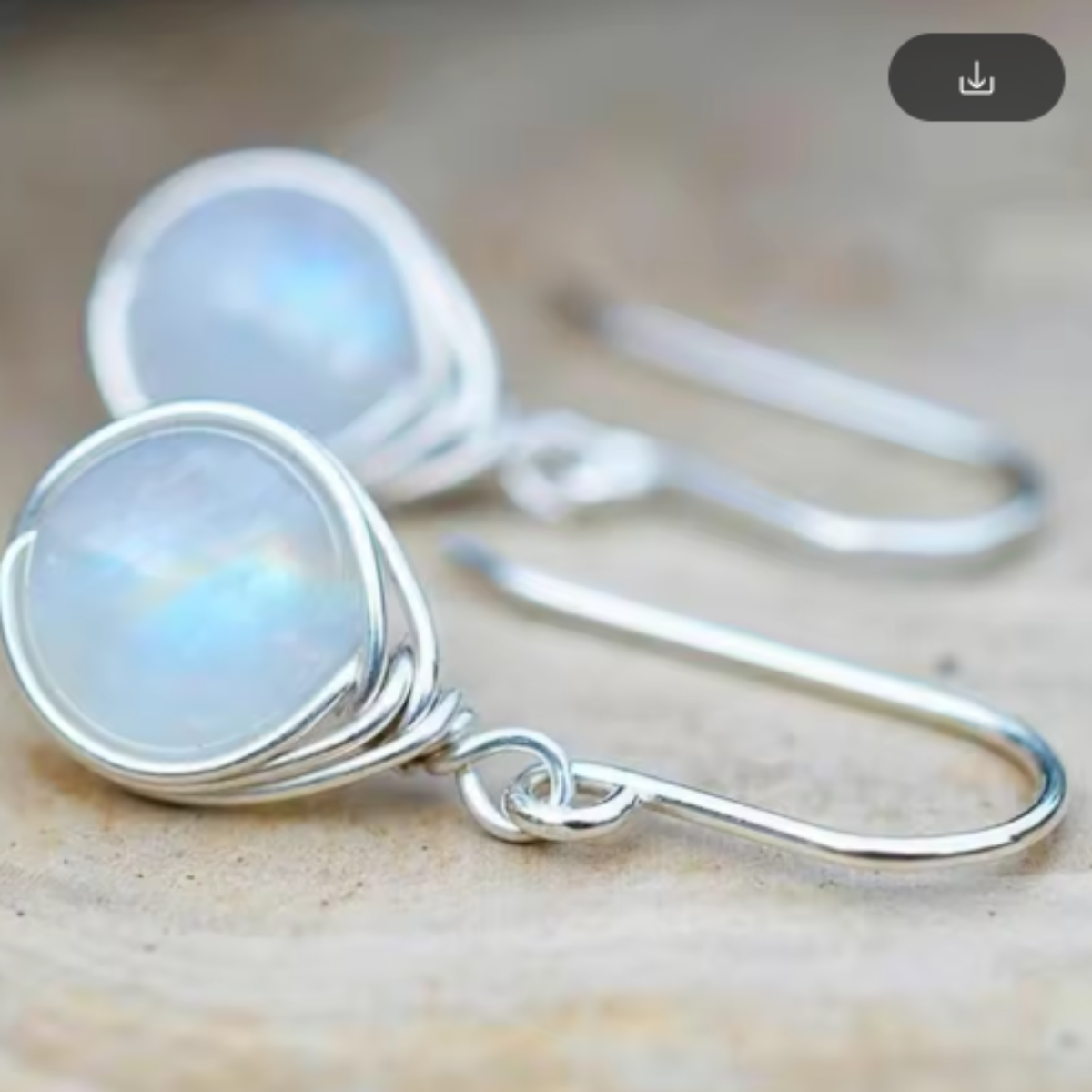 CELESTIAL MOONSTONE DROP EARRINGS
