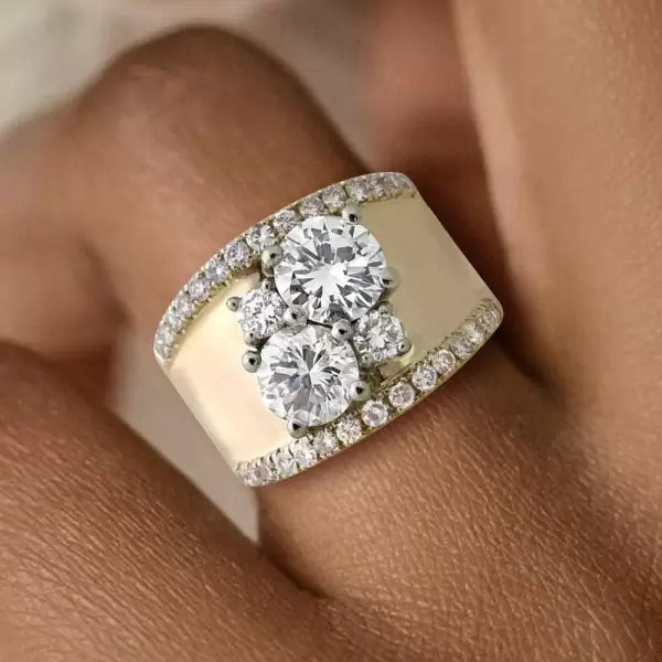 BOLD GOLDEN DUET RING