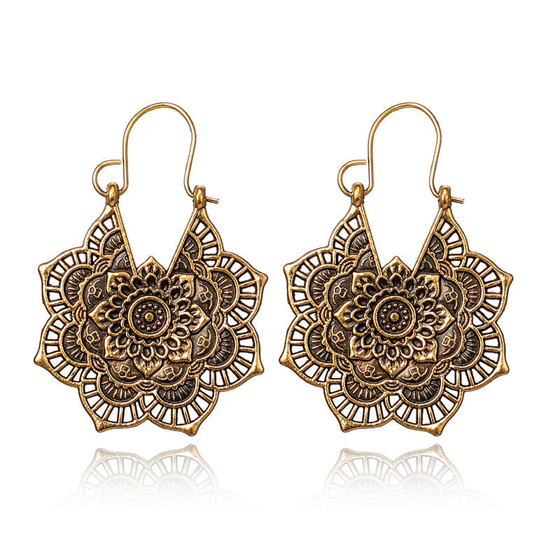 RADIANT LOTUS MANDALA EARRINGS