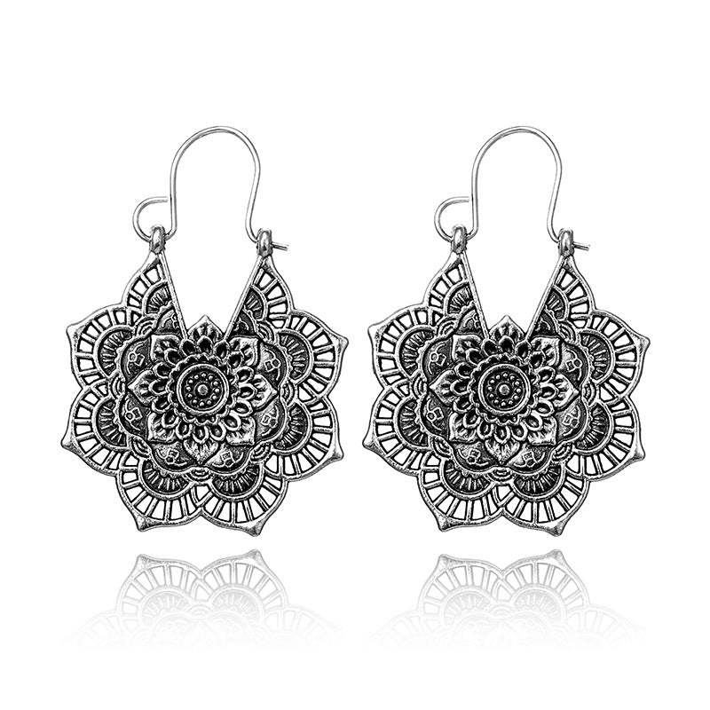 RADIANT LOTUS MANDALA EARRINGS