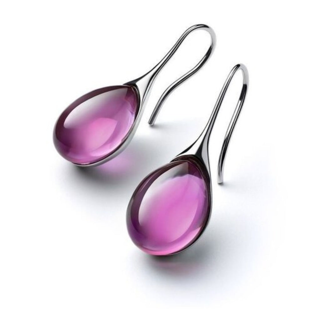 TWIN-SPARK CRYSTAL DROP EARRINGS