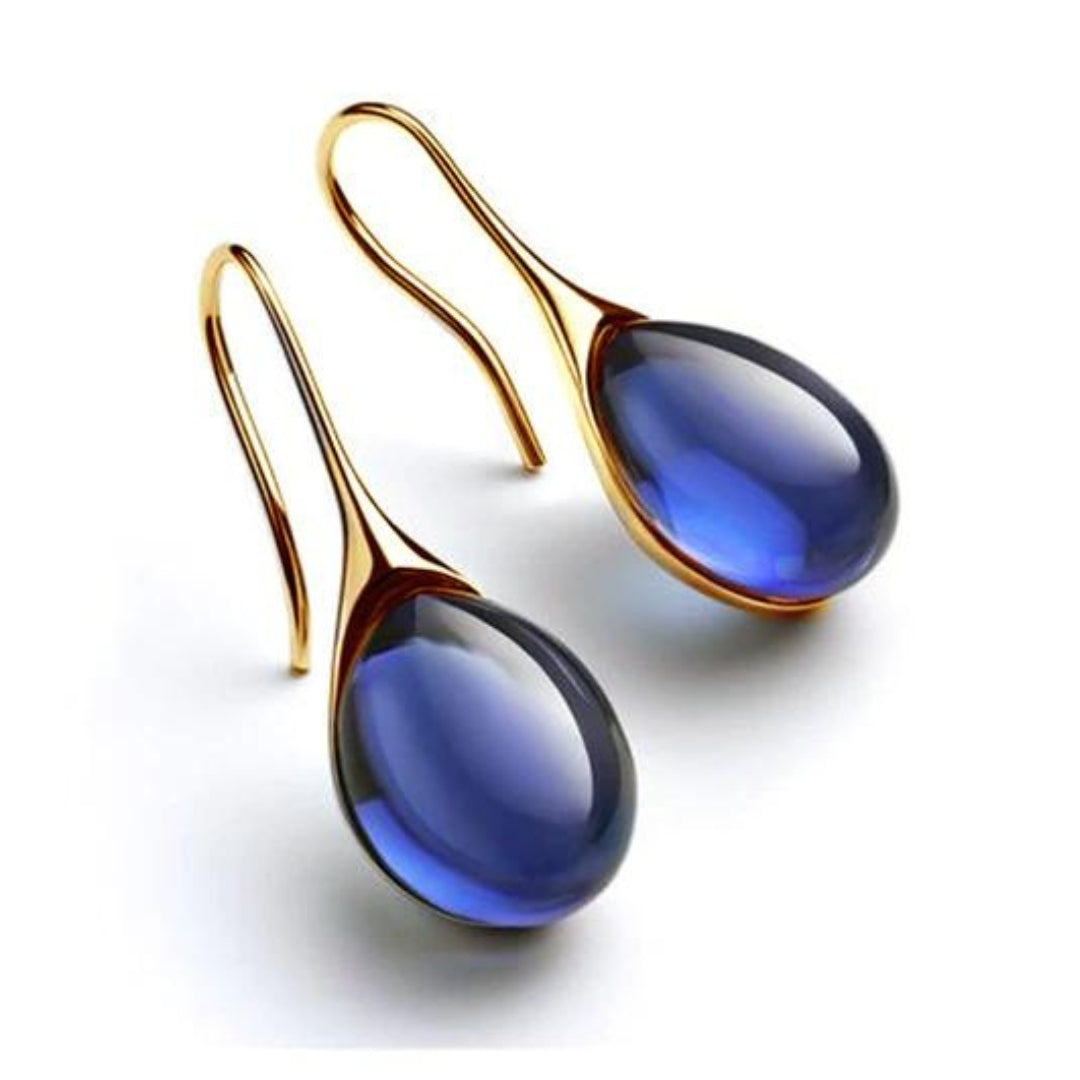TWIN-SPARK CRYSTAL DROP EARRINGS