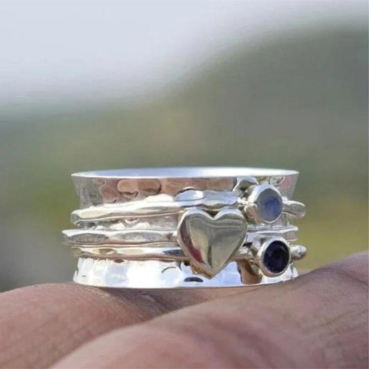 TIMELESS HEART SPIN RING