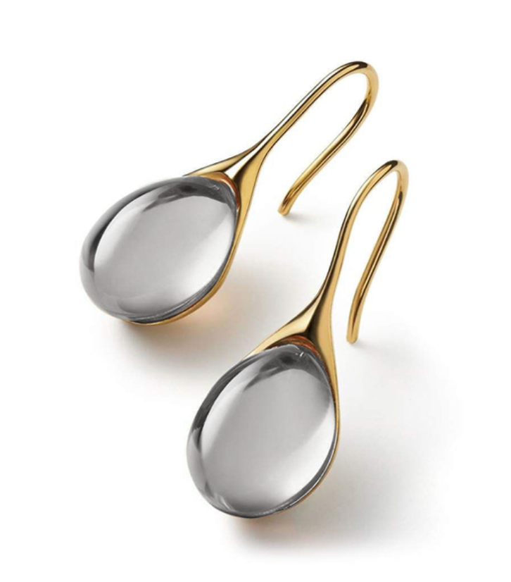 TWIN-SPARK CRYSTAL DROP EARRINGS