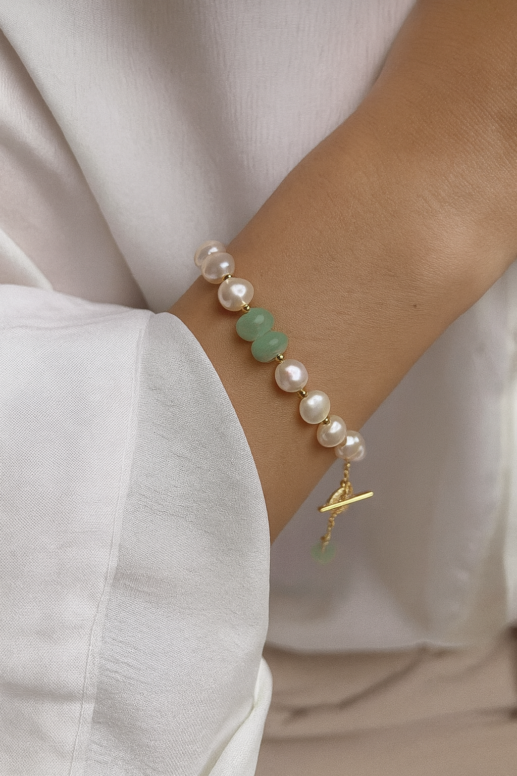 PEARL & JADE ELEGANCE BRACELET