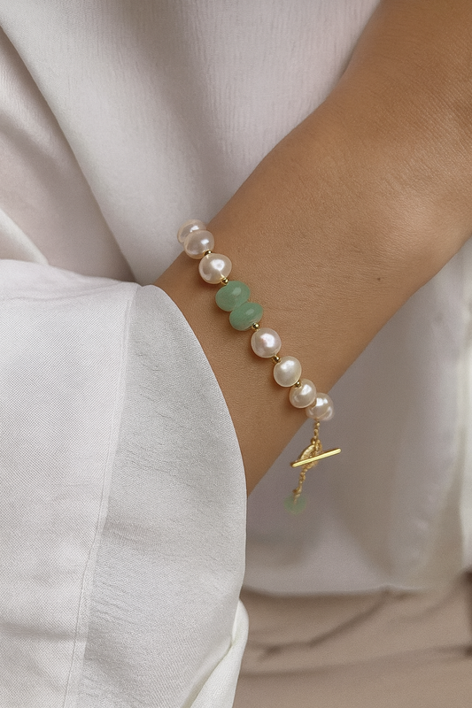 PEARL & JADE ELEGANCE BRACELET