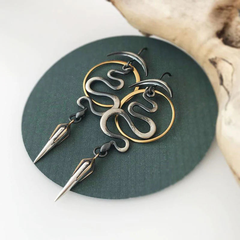 MODERN ART SPIRAL EARRINGS