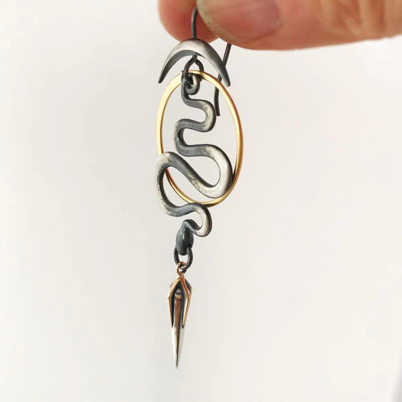 MODERN ART SPIRAL EARRINGS