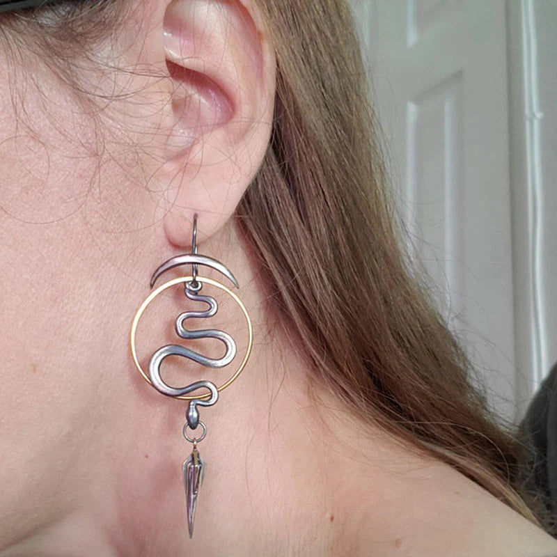 MODERN ART SPIRAL EARRINGS