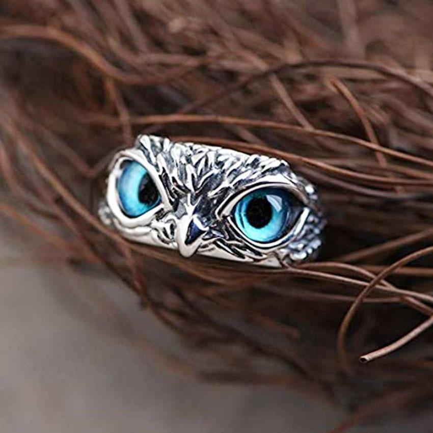 LUCKY OWL OPAL SILVER RING