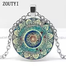 CELESTIAL BLUE MANDALA NECKLACE