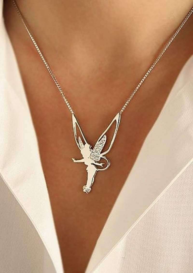 SILVER & GOLD FAIRY NECKLACE