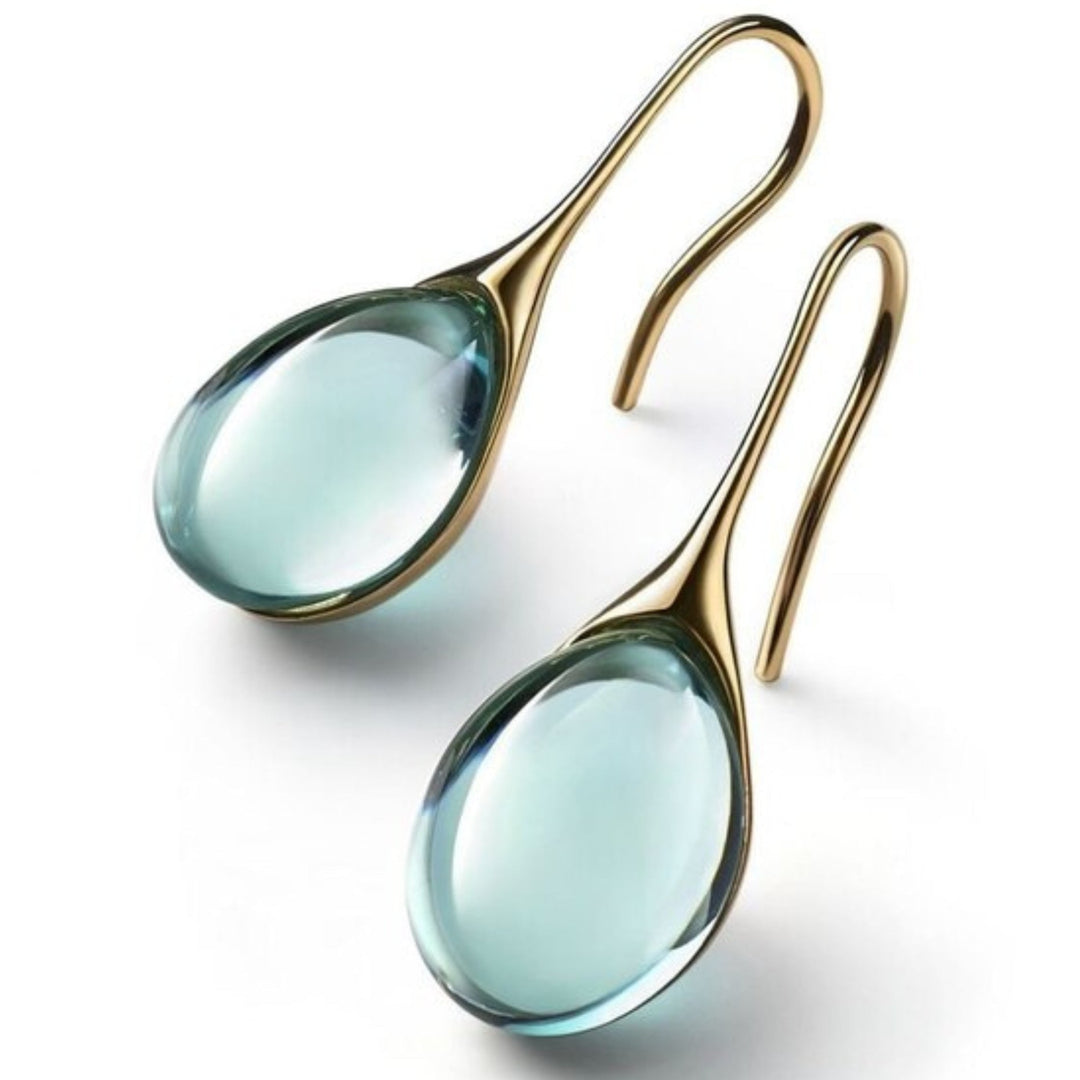 TWIN-SPARK CRYSTAL DROP EARRINGS