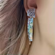 MULTICOLOR ENAMEL SPIRIT EARRINGS