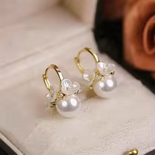 RADIANT PEARL BLOSSOM EARRINGS
