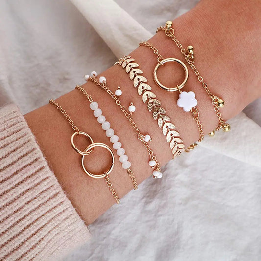 LUXURY BOHO GOLD BRACELET SET
