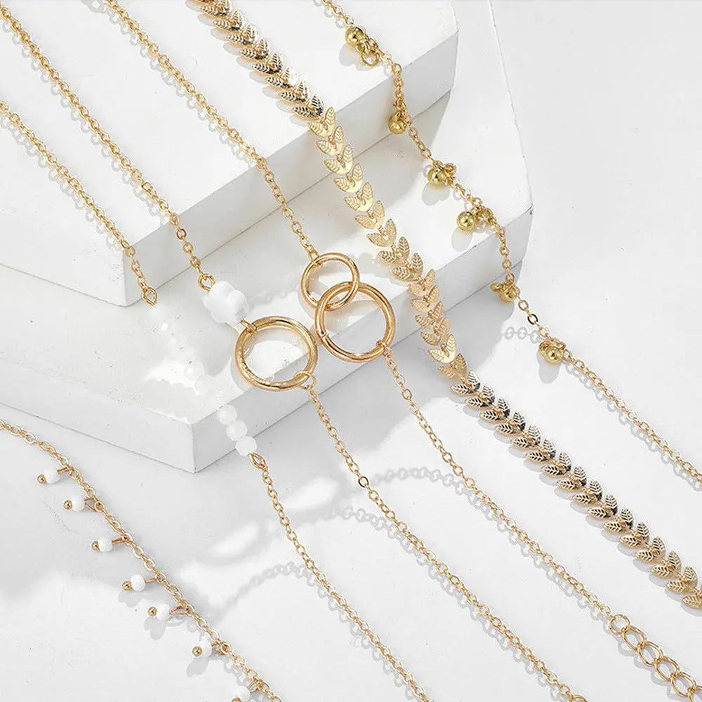LUXURY BOHO GOLD BRACELET SET