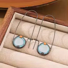 AQUA GLOW CRYSTAL EARRINGS