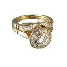 GOLDEN LEGACY ZIRCONIA RING SET
