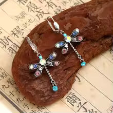TIMELESS DRAGONFLY SCULPTED EARRINGS