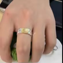 STERLING SILVER GOLD THREAD RING