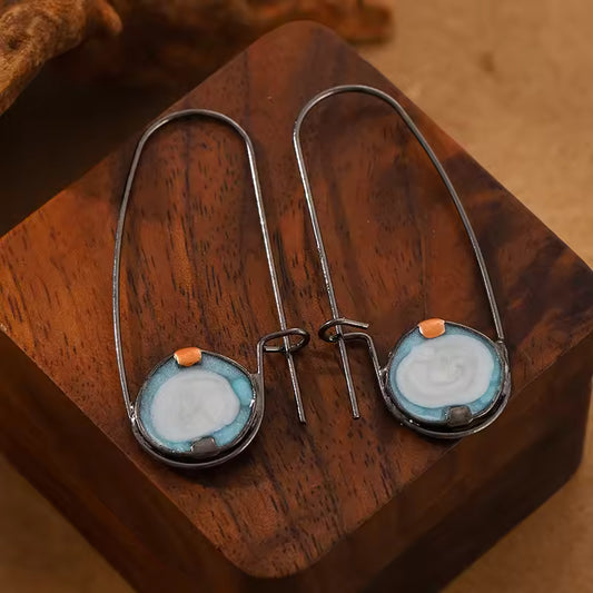 AQUA GLOW CRYSTAL EARRINGS