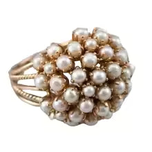 HERITAGE INLAID PEARL RING