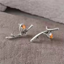 ELEGANT BIRD SILVER EARRINGS