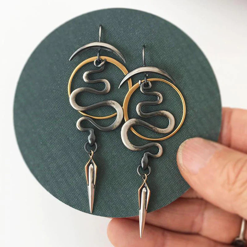 MODERN ART SPIRAL EARRINGS