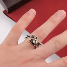 WHIMSICAL CAT TREND RING