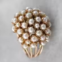 HERITAGE INLAID PEARL RING