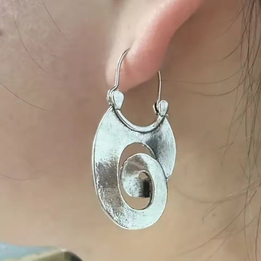 ORGANIC SWIRL DROP EARRINGS