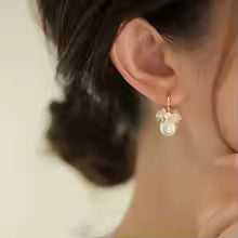 RADIANT PEARL BLOSSOM EARRINGS