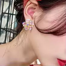 SPARKLING RAINBOW SILVER EARRINGS