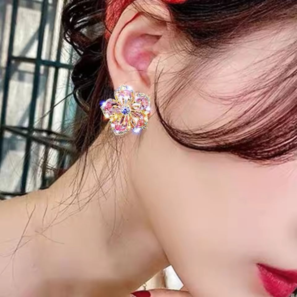 SPARKLING RAINBOW SILVER EARRINGS