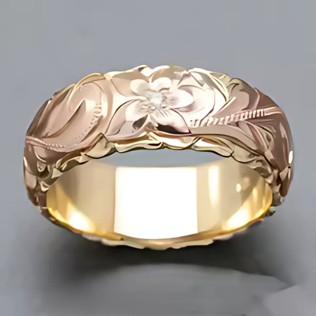 ROSY VINTAGE BLOSSOM RING