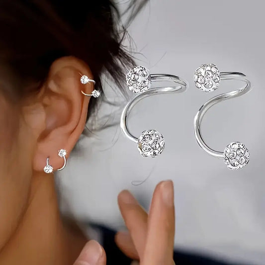 STYLISH SPIRAL STUD EARRINGS