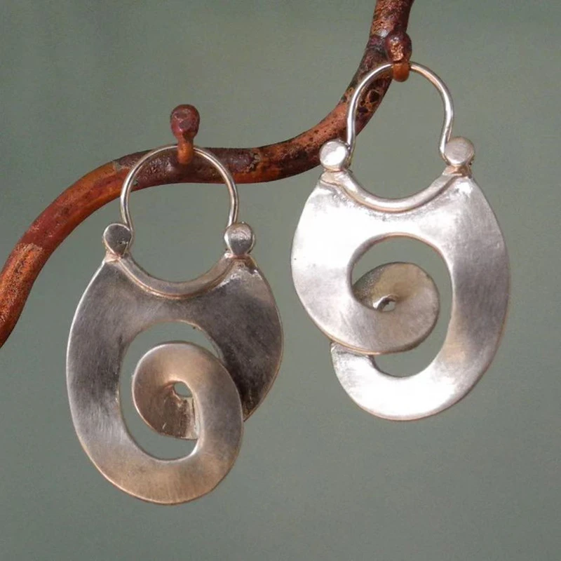 ORGANIC SWIRL DROP EARRINGS