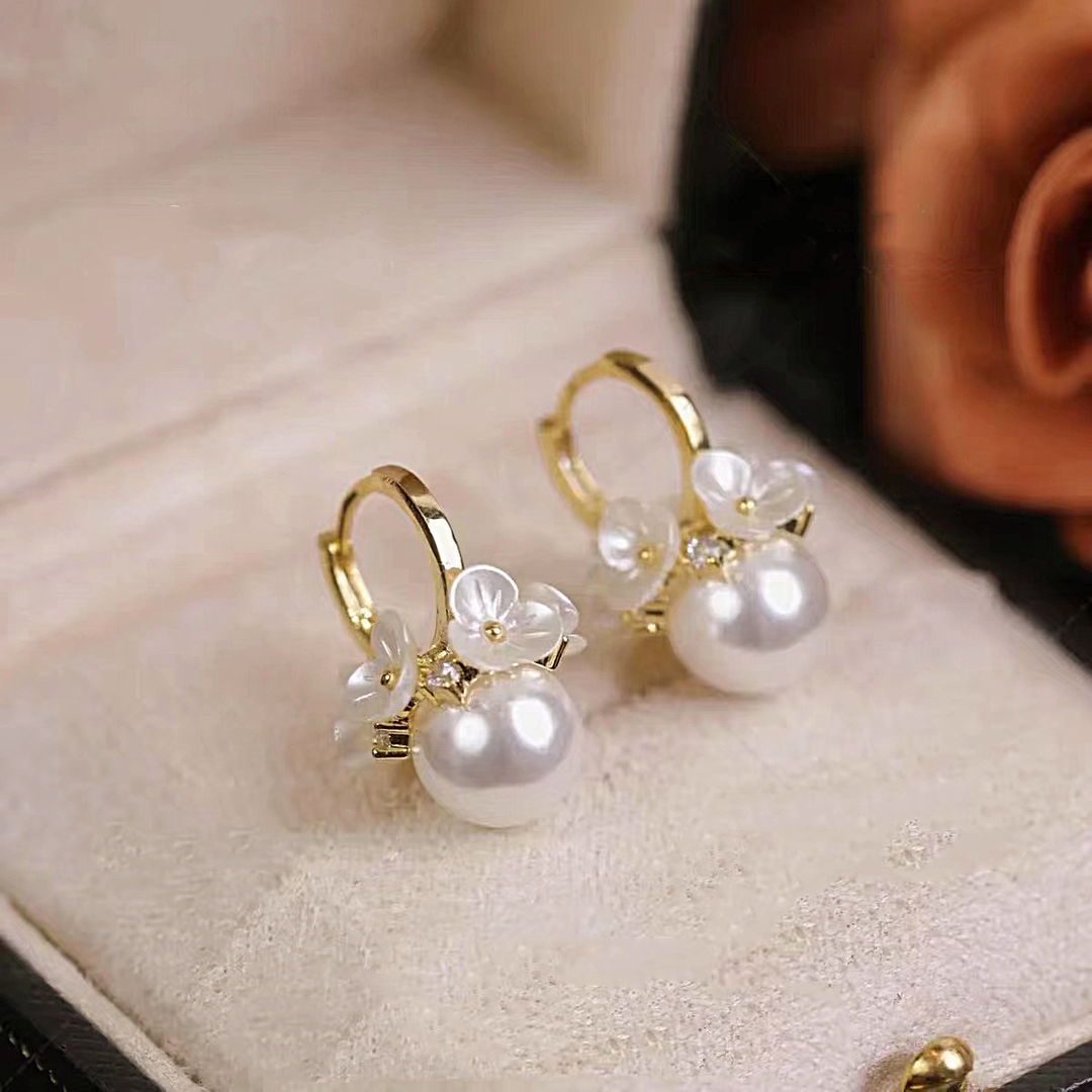 RADIANT PEARL BLOSSOM EARRINGS