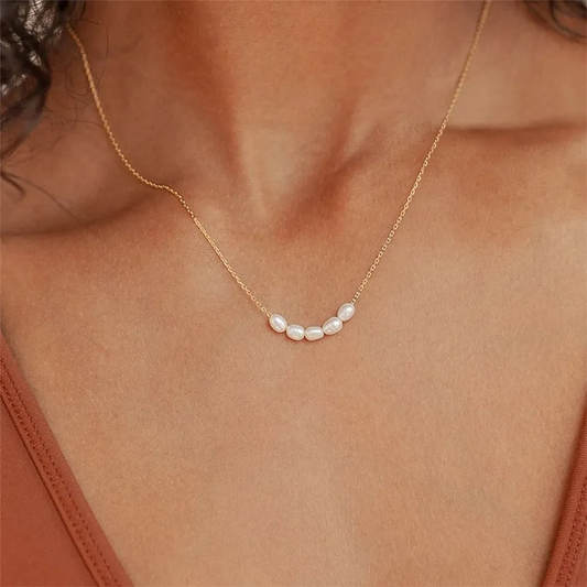 LUXURY PEARL GOLD NECKLACE