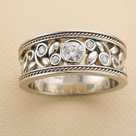 STERLING SILVER ZIRCONIA RING