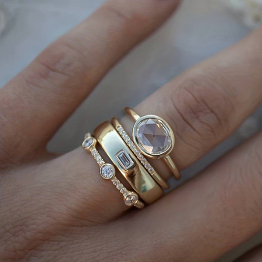 RADIANT VINTAGE GOLD RINGS