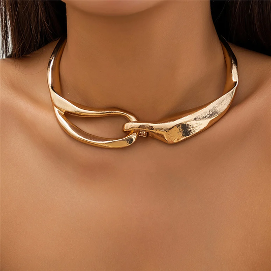 GOLDEN SCULPT LINK CHOKER