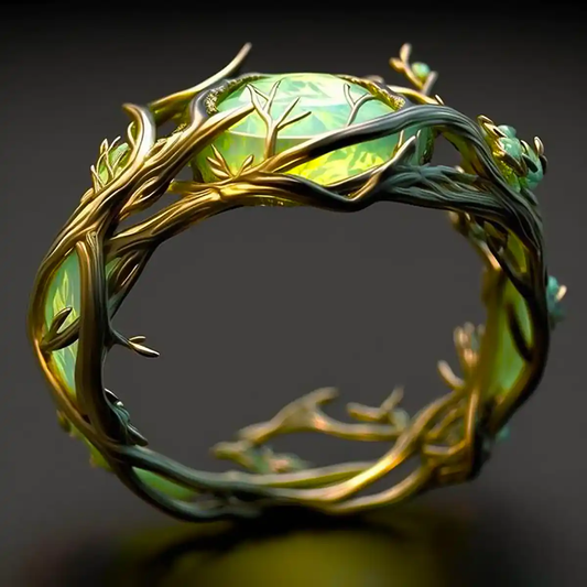VINTAGE FOREST OPAL RING