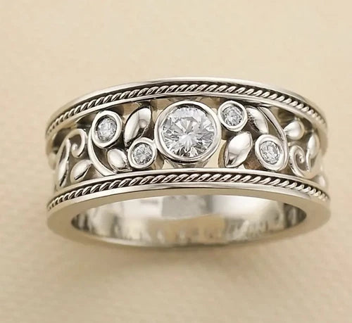 STERLING SILVER ZIRCONIA RING